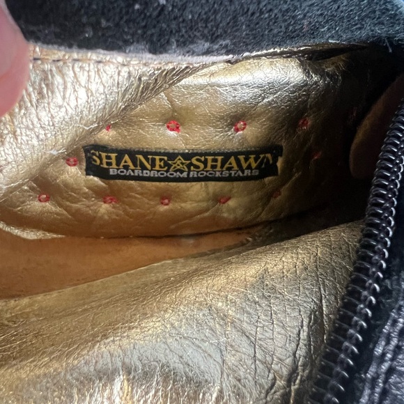 Shane & Shawn Boardroom Rockstars biker heeled  black boots size 8 - Picture 9 of 11